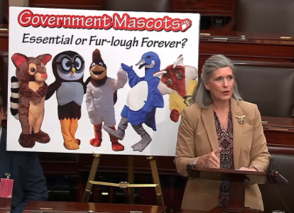 Floor speech gov mascots pic